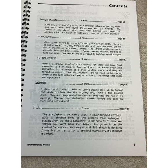 Act‎ in Faith Volume II Sketches for Schools & Youth Groups 10 Christian Dramas - Picture 5 of 5